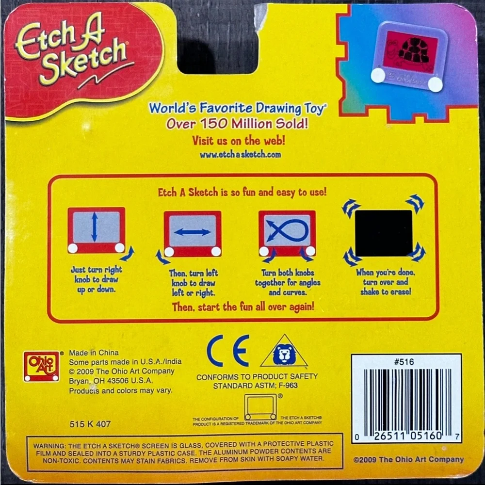 💞 New Pocket Etch A Sketch Drawing Toy